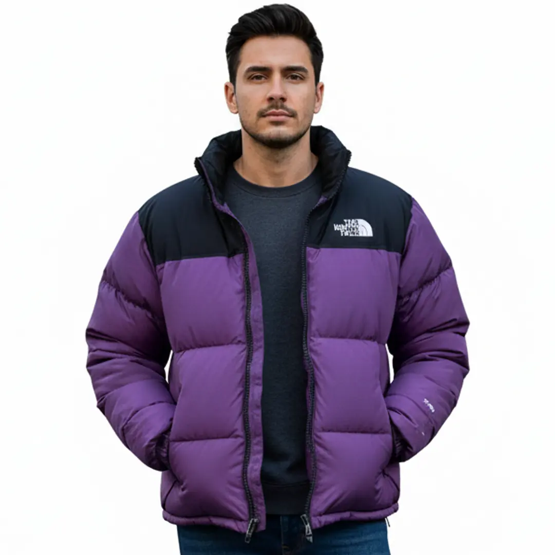 Чоловічий пуховик The North Face (фіолетовий)
