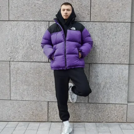 Зимові куртки Чоловічий пуховик The North Face 700 (фіолетовий) Орхідея