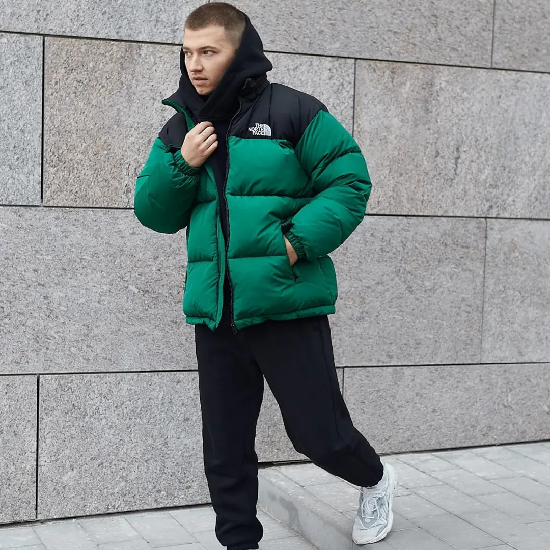 Чоловічий пуховик The North Face (зелений)
