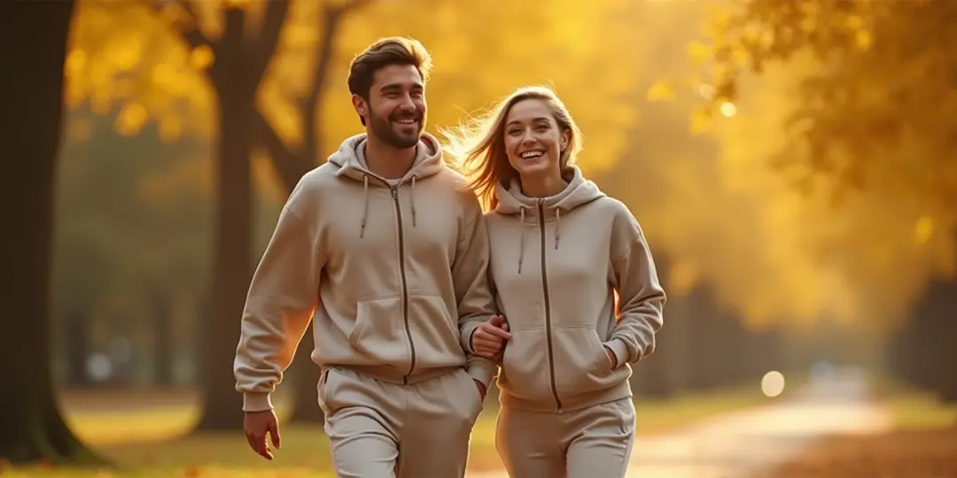 Спортивні костюми для прогулянок парком восени