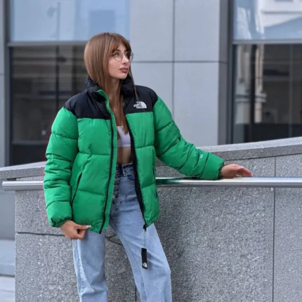 Жіночі зимові куртки Жіночий пуховик The North Face 700 (зелений) Орхідея