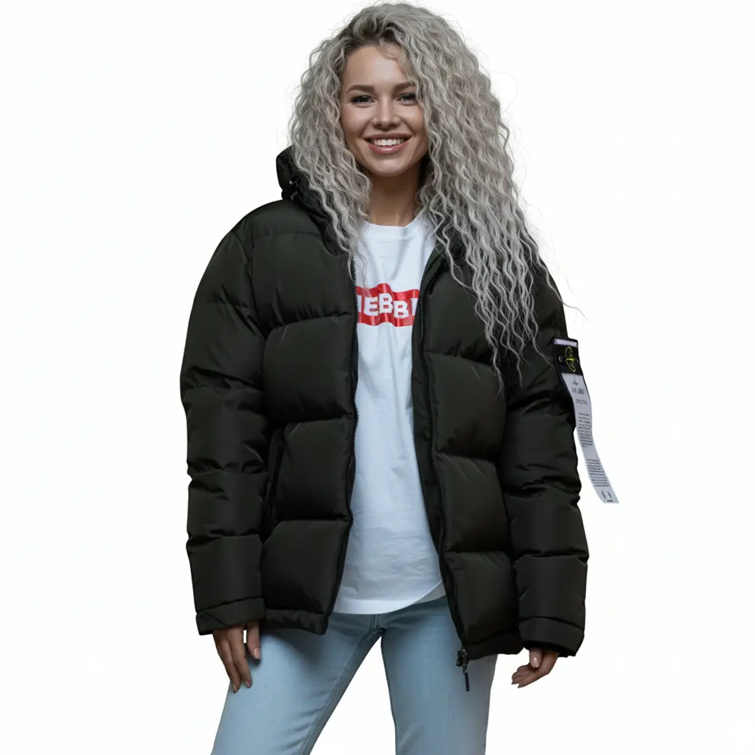 Жіноча зимова куртка Stone Island (хакі)