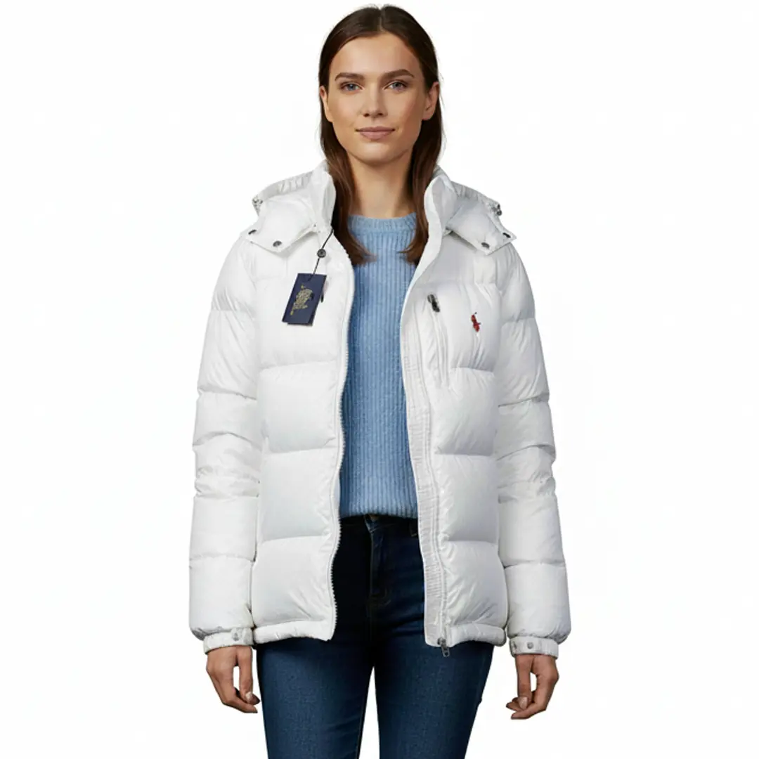Жіночий пуховик Polo (білий)
