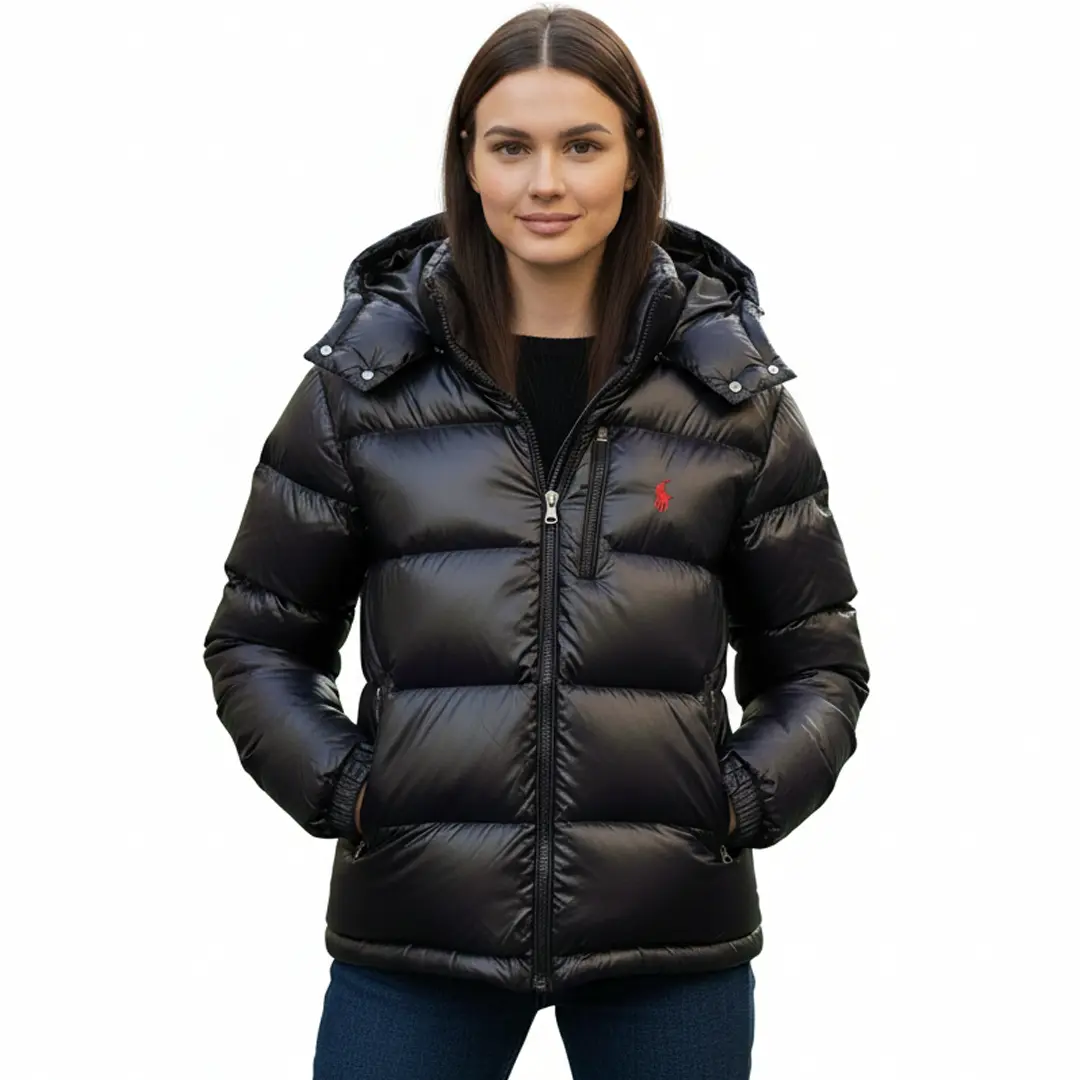 Жіночий пуховик Polo (чорний)