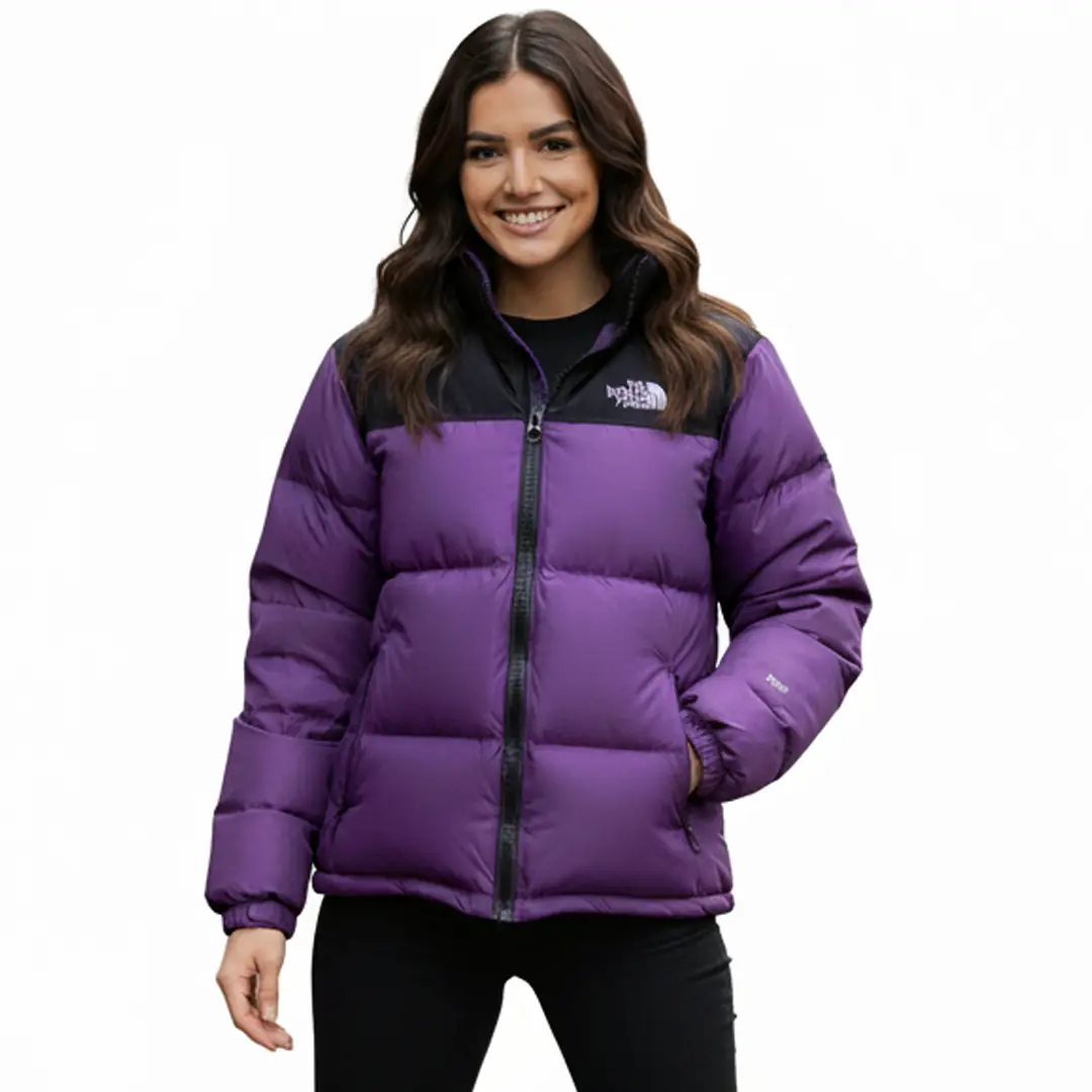 Жіночий пуховик The North Face (фіолетовий)