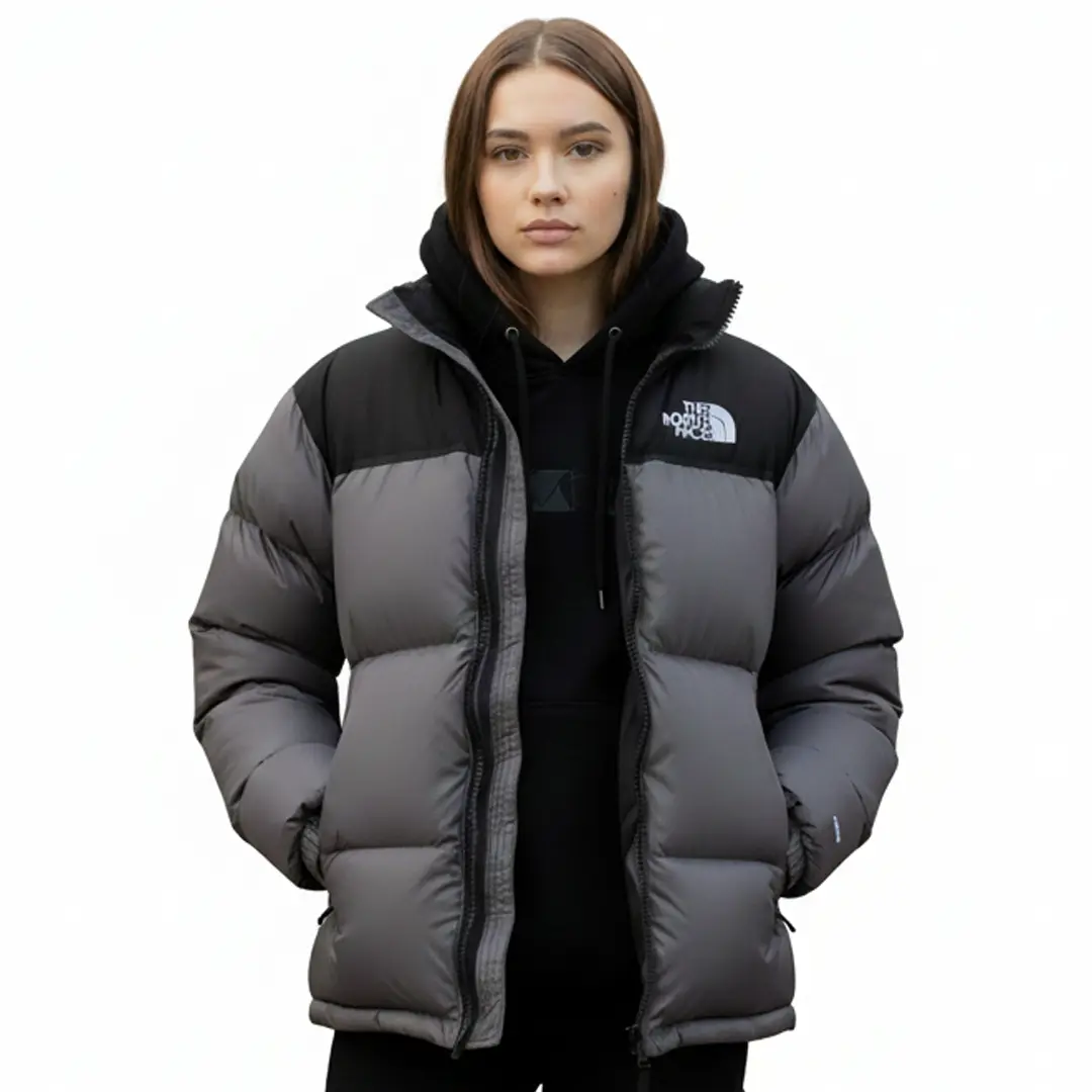 Жіночий пуховик The North Face (графіт)