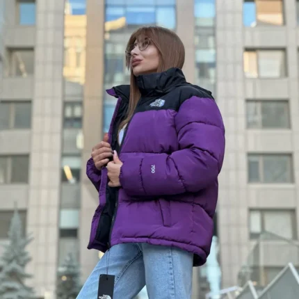 Жіночі зимові куртки Жіночий пуховик The North Face 700 (фіолетовий) Орхідея