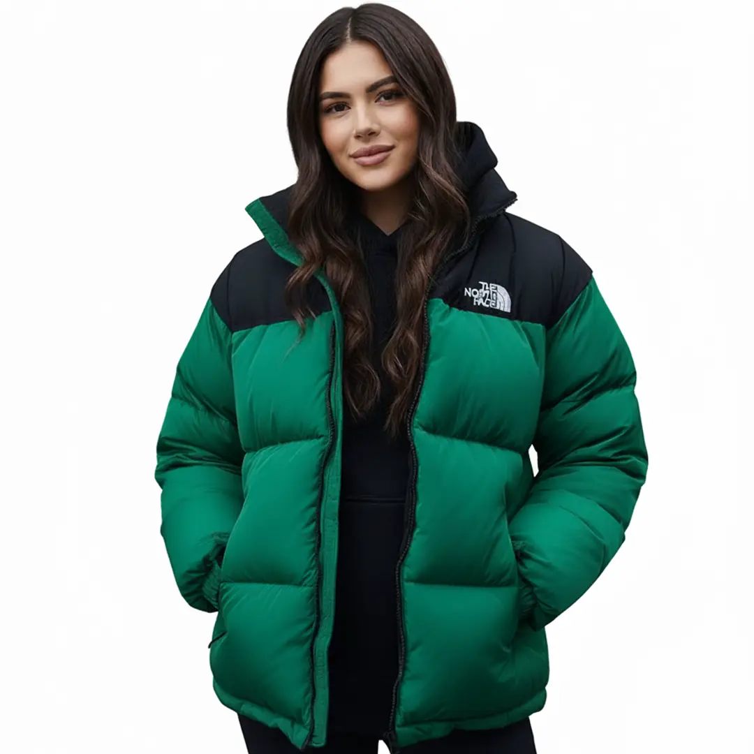 Жіночий пуховик The North Face (зелений)