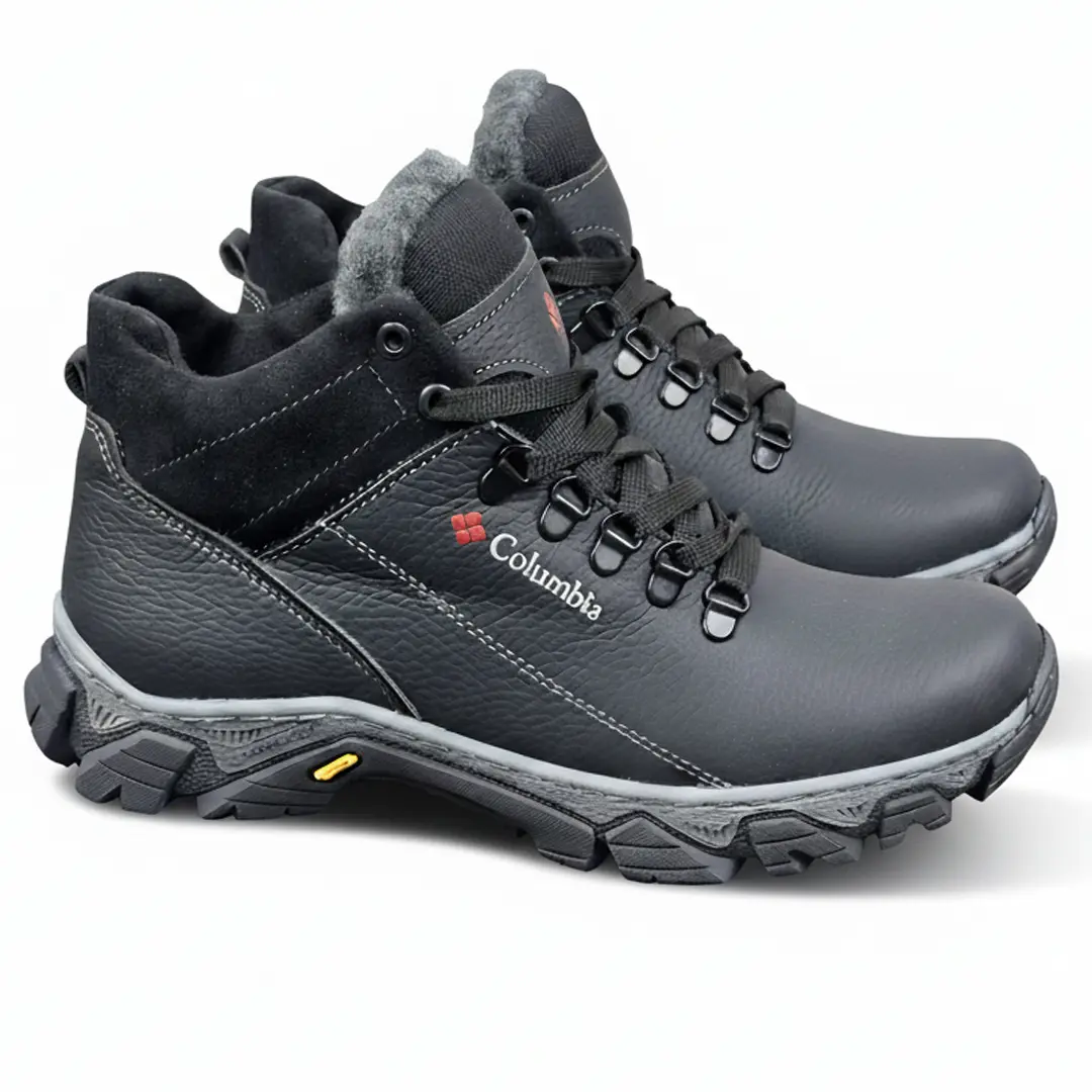 шкіряні зимові черевики (