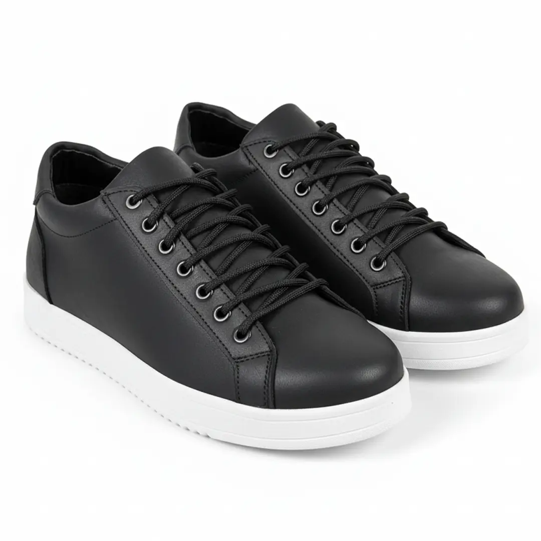 Чоловічі шкіряні черевики (чорні)