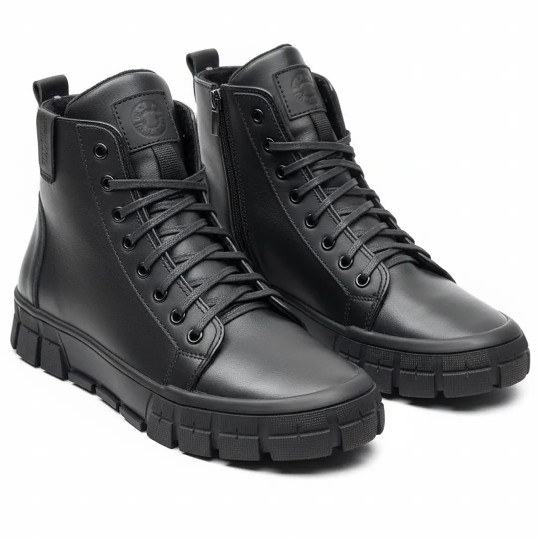 Чоловічі шкіряні черевики Nivas Б (чорні)