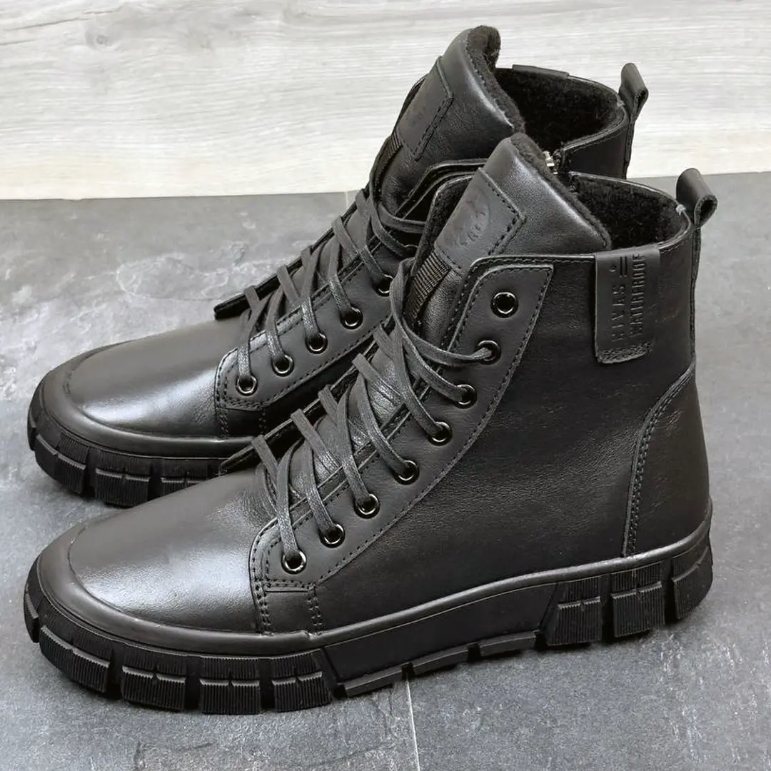 Чоловічі шкіряні черевики Nivas Б (чорні)