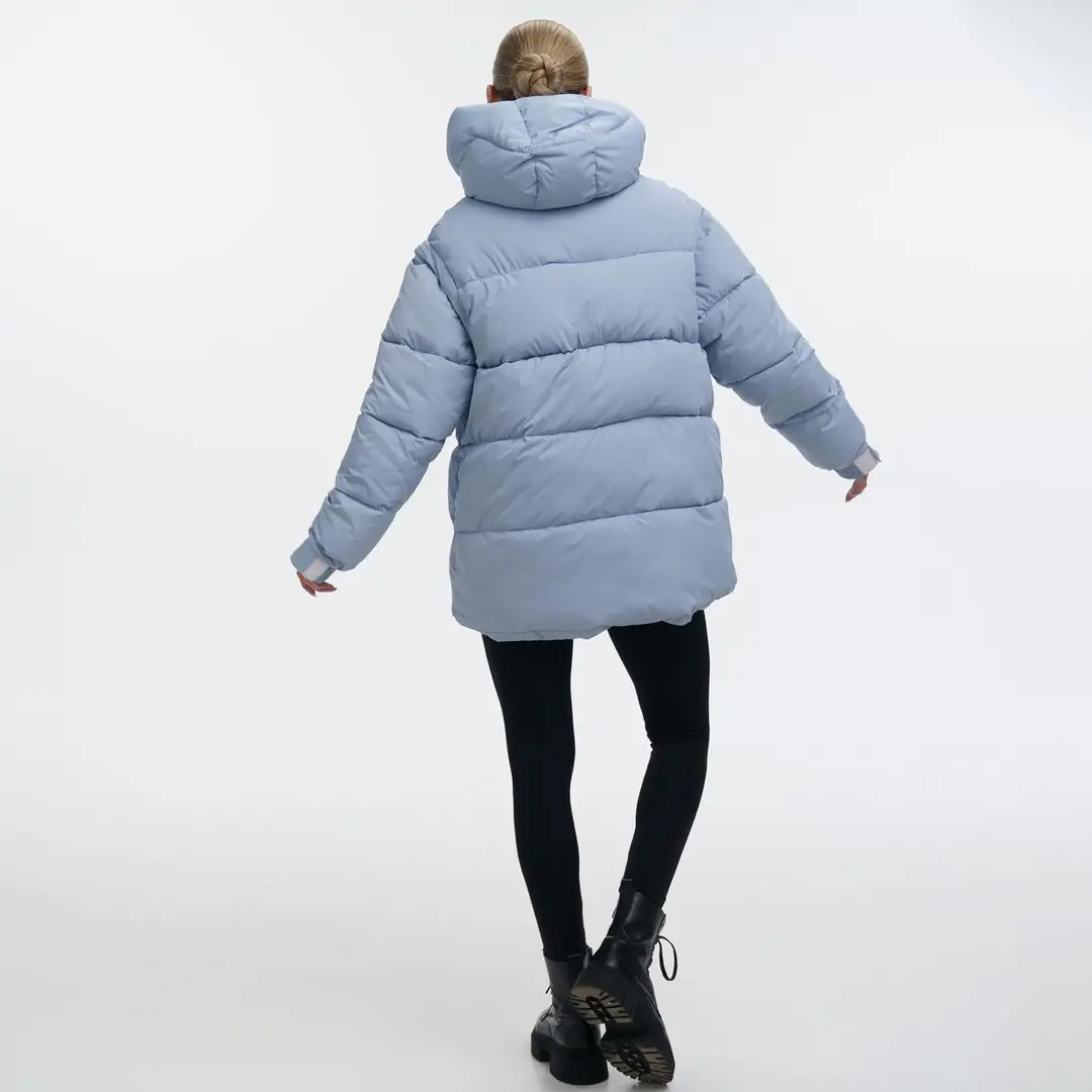 Пуховик трансформер жіночий Mishele (блакитний)