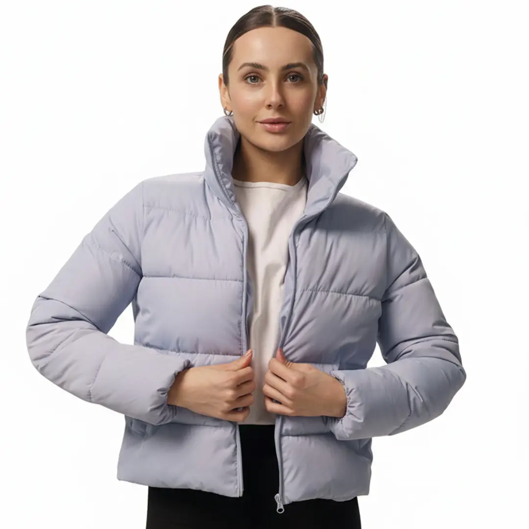 Пуховик укорочений жіночий Lolita (блакитний)