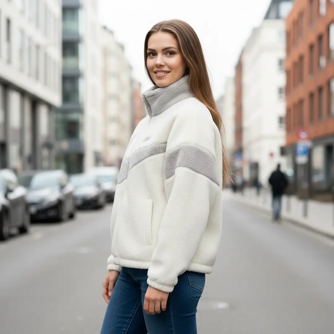 Жіночий двосторонній пуховик Nike (блакитний з білим)