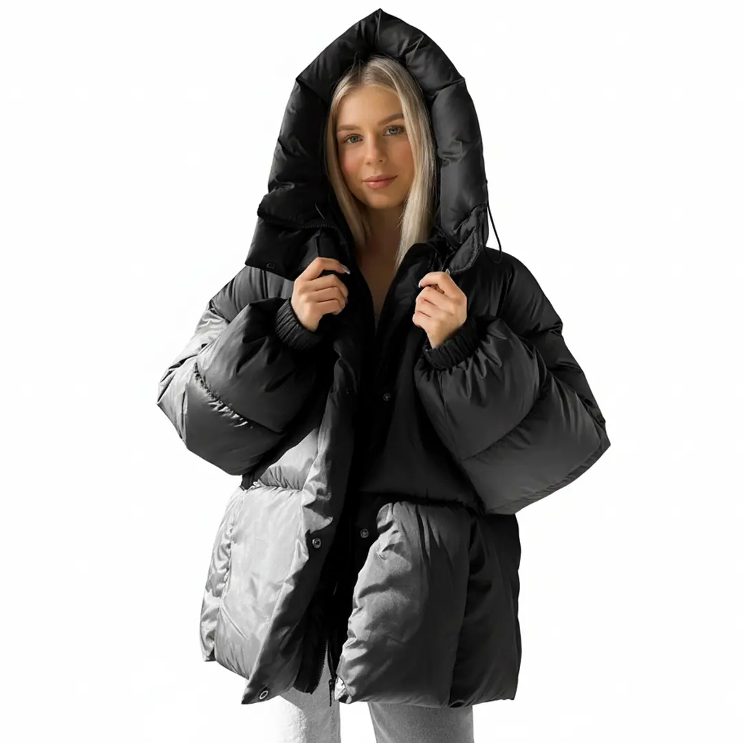 Жіночий пуховик (чорний)