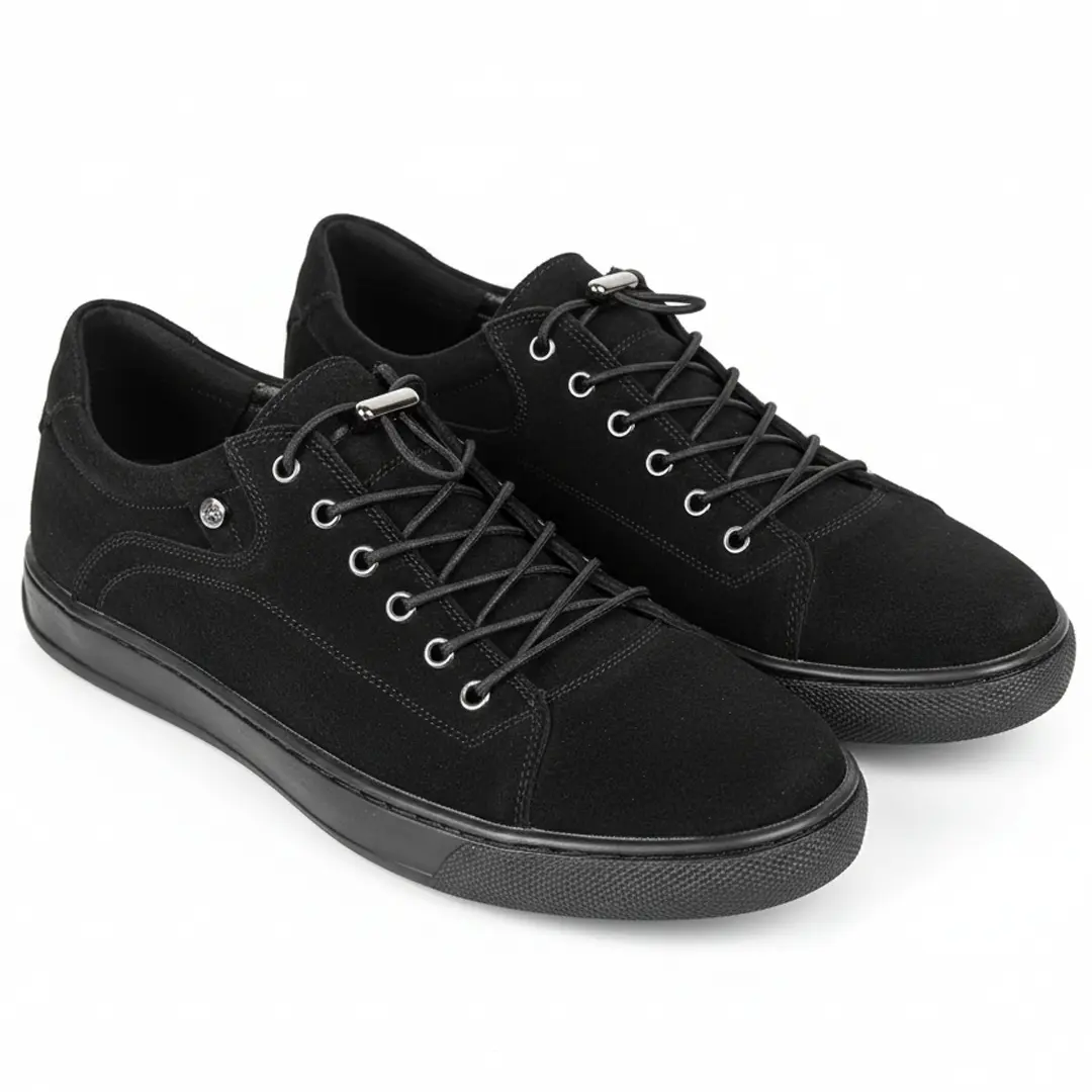 Чоловічі замшеві напівчеревики VS (чорні)