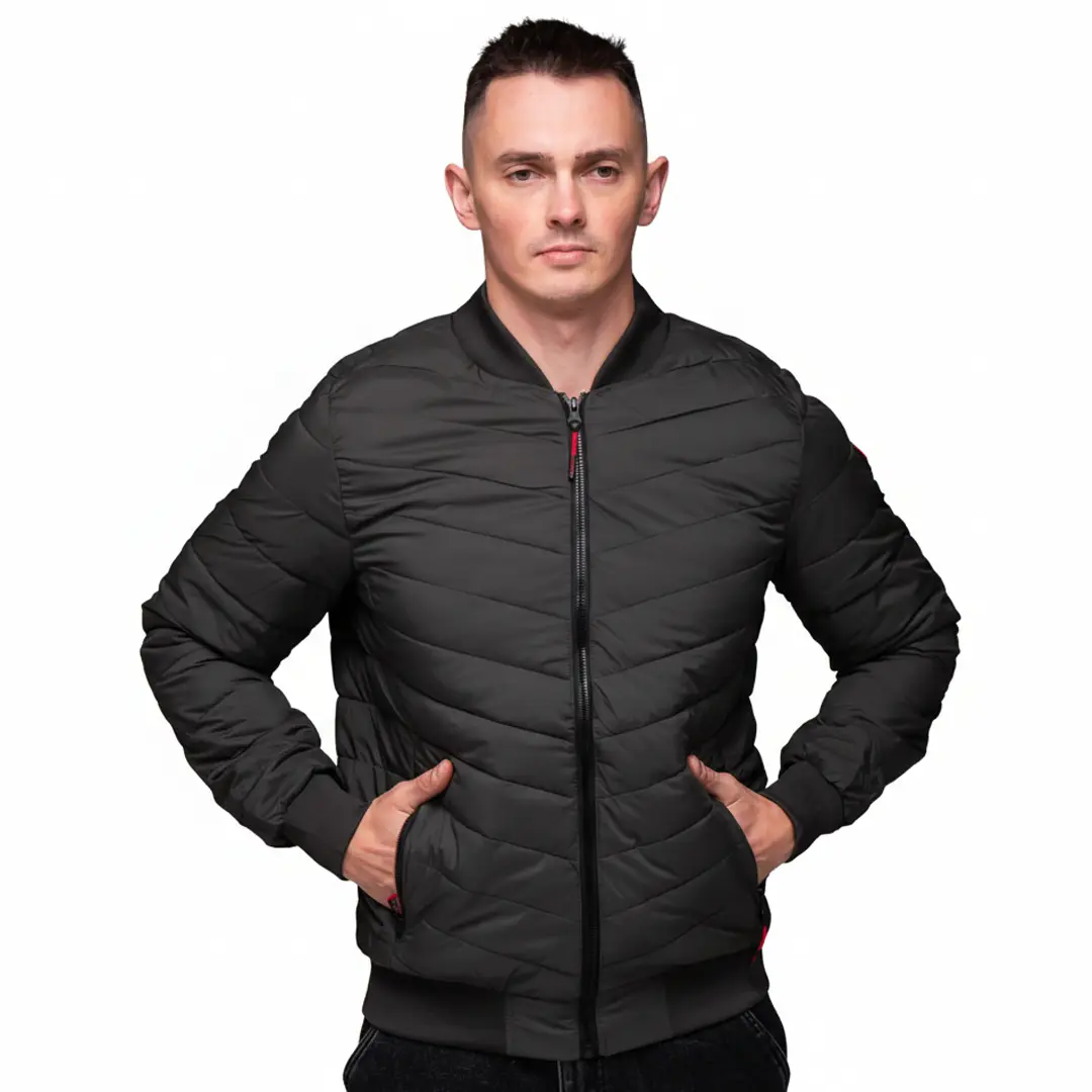 Чоловіча куртка бомбер (хакі)