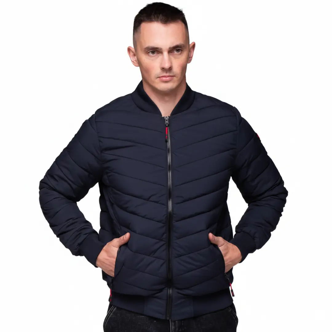 Чоловіча куртка бомбер (синя)