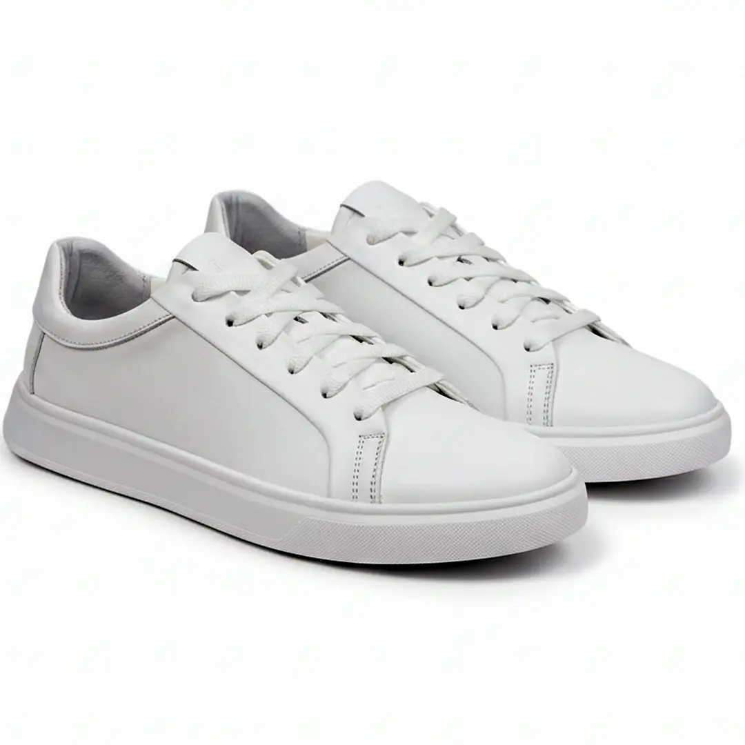 Чоловічі шкіряні напівчеревики К (білі)