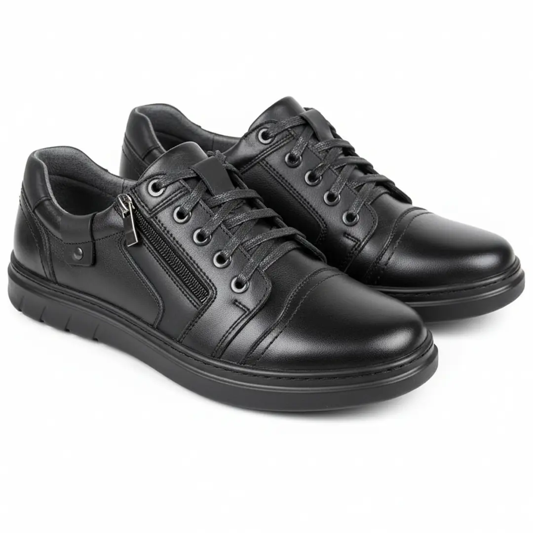 Чоловічі шкіряні напівчеревики Kardinal ЗМ (чорні)