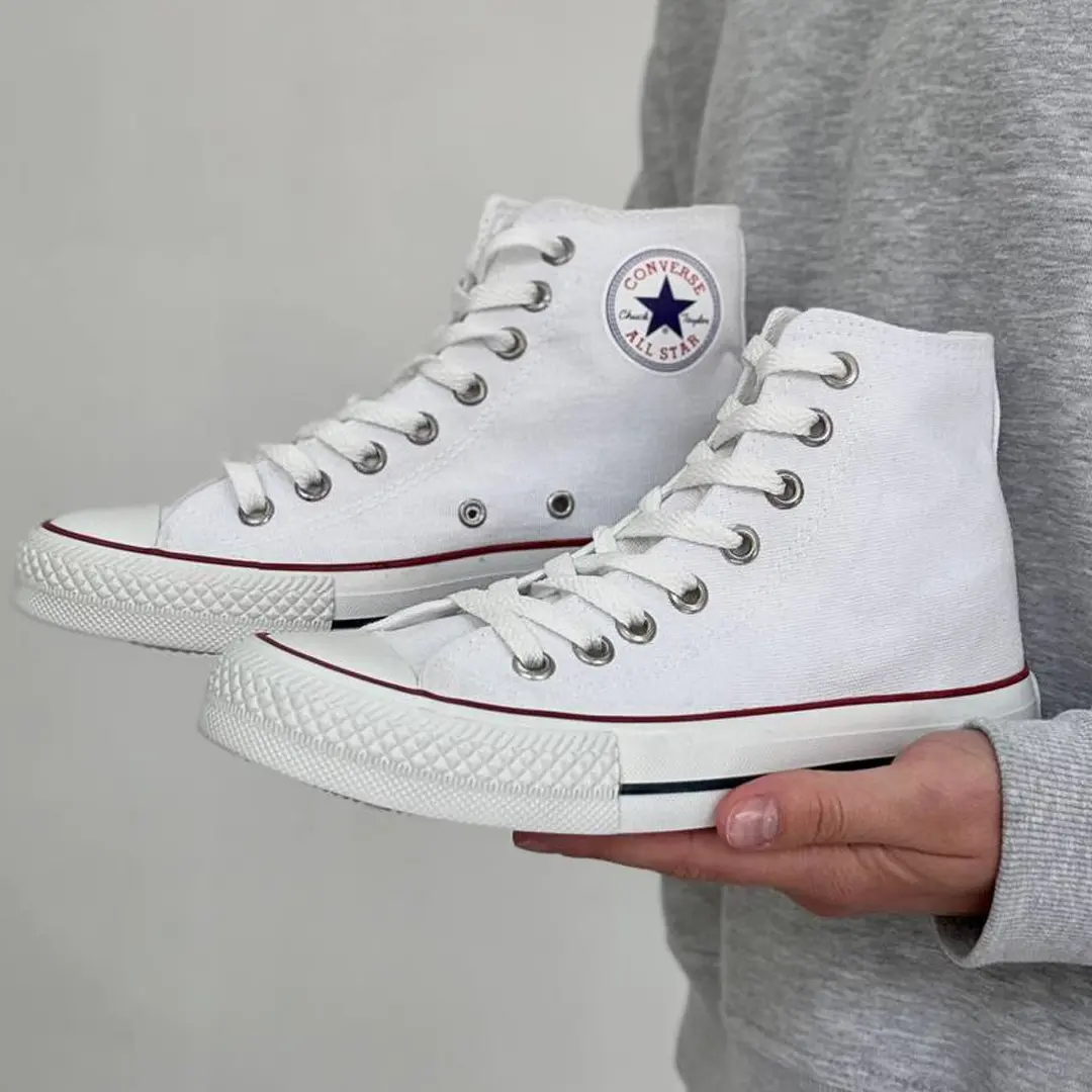 Converse All Star кольорове лого (білі)