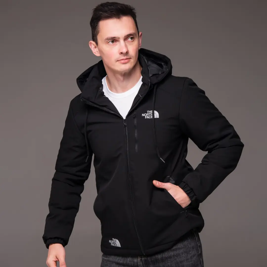 Куртка чоловіча демісезонна утеплена TNF (чорна)