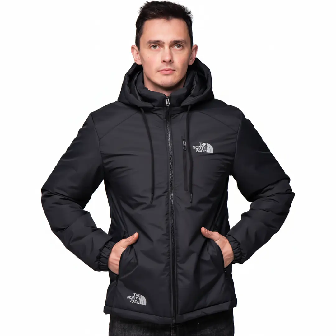 Куртка чоловіча демісезонна утеплена TNF (сіра)