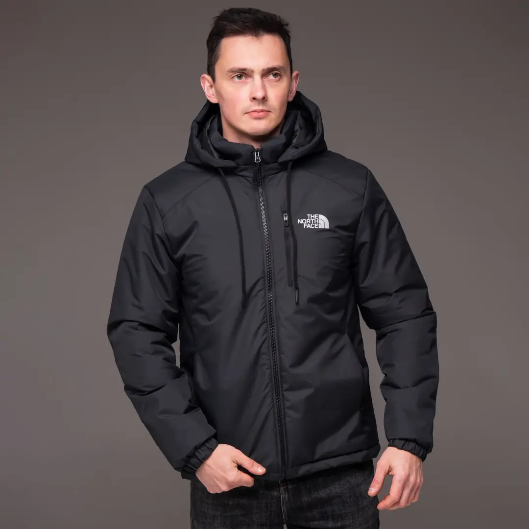 Куртка чоловіча демісезонна утеплена TNF (сіра)