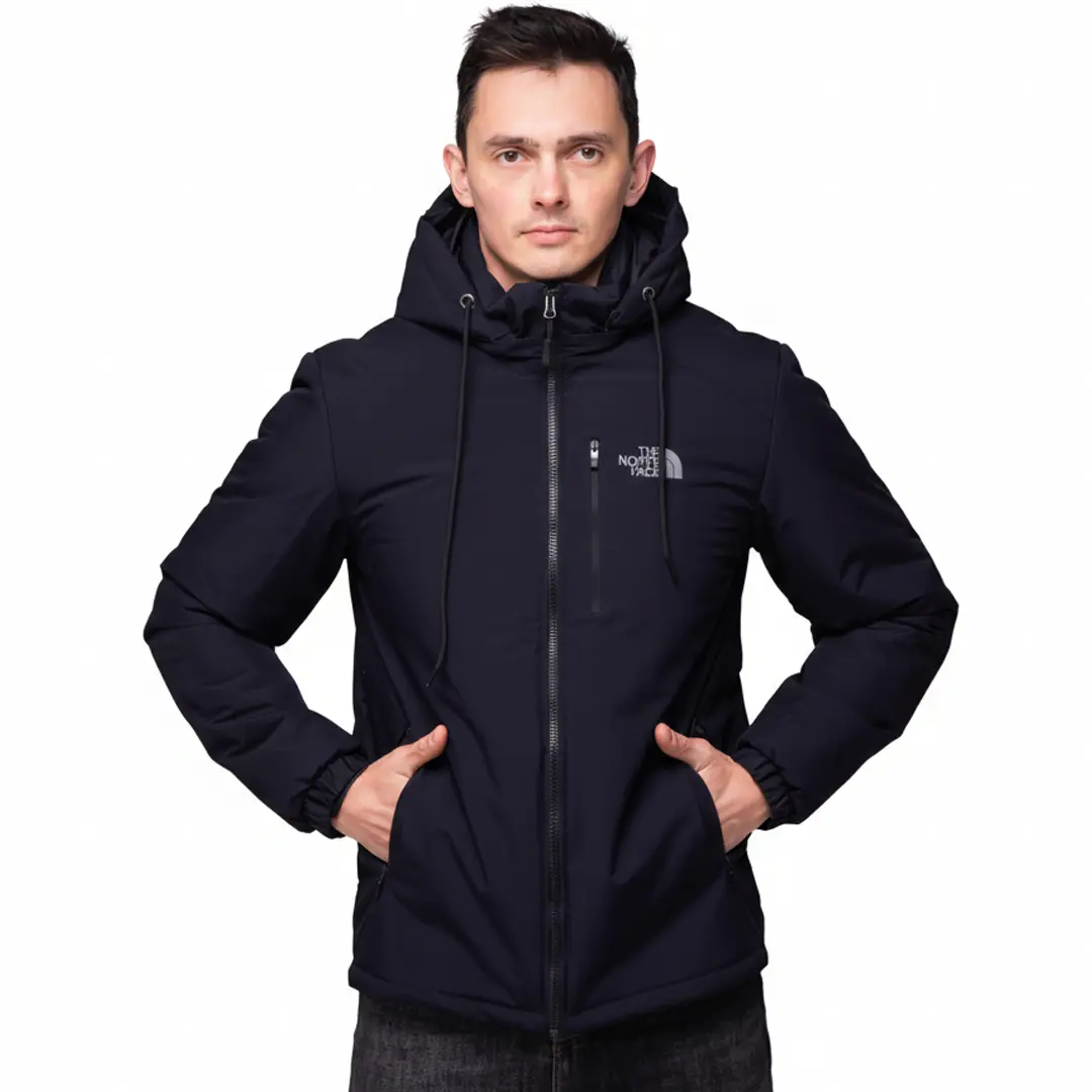 Куртка чоловіча демісезонна утеплена TNF (синя)