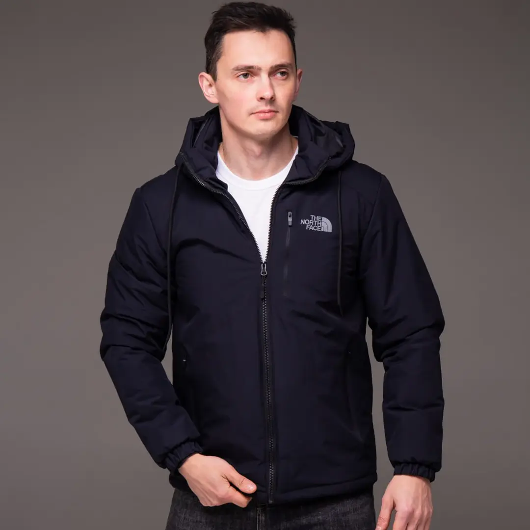 Куртка чоловіча демісезонна утеплена TNF (синя)