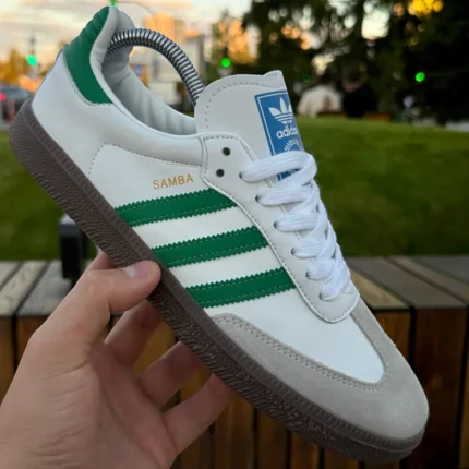 Adidas Кросівки Adidas Samba (grey & green) Орхідея