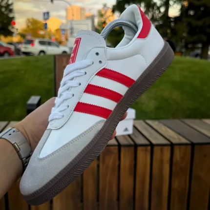 Adidas Кросівки Adidas Samba (grey & red) Орхідея