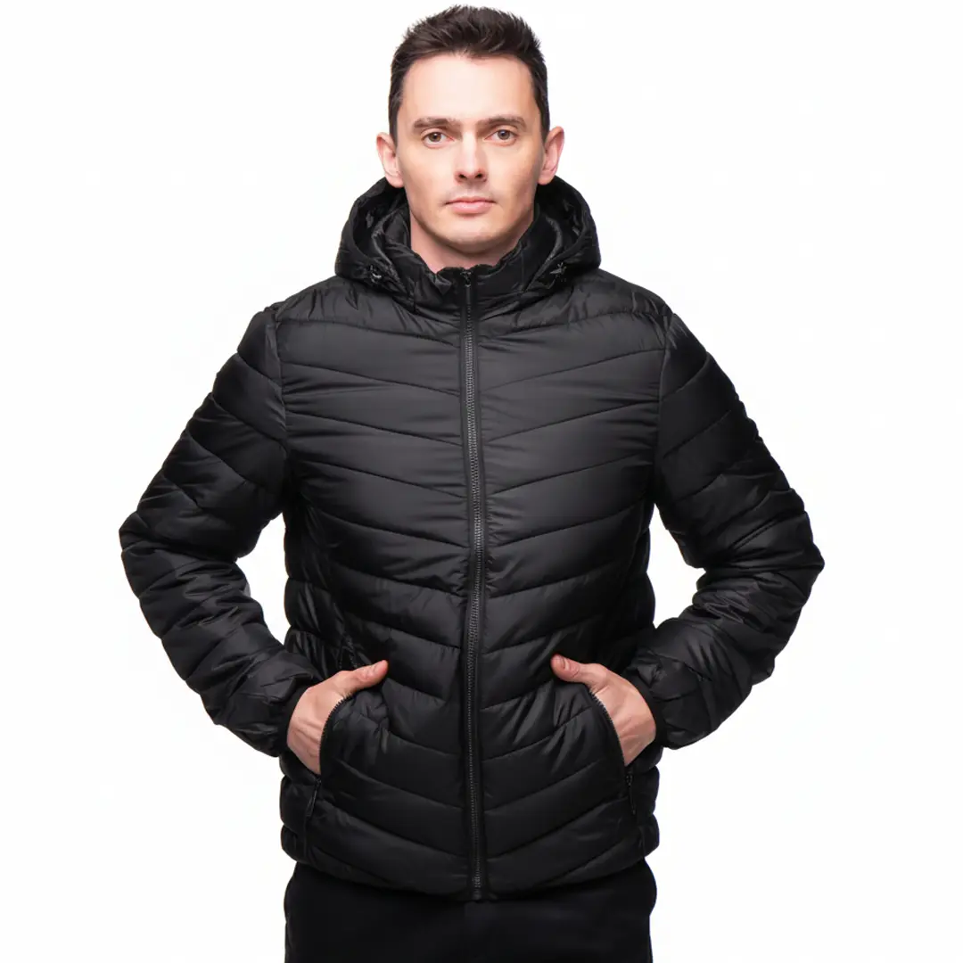 Чоловіча демісезон утеплена куртка Spruce (чорна)