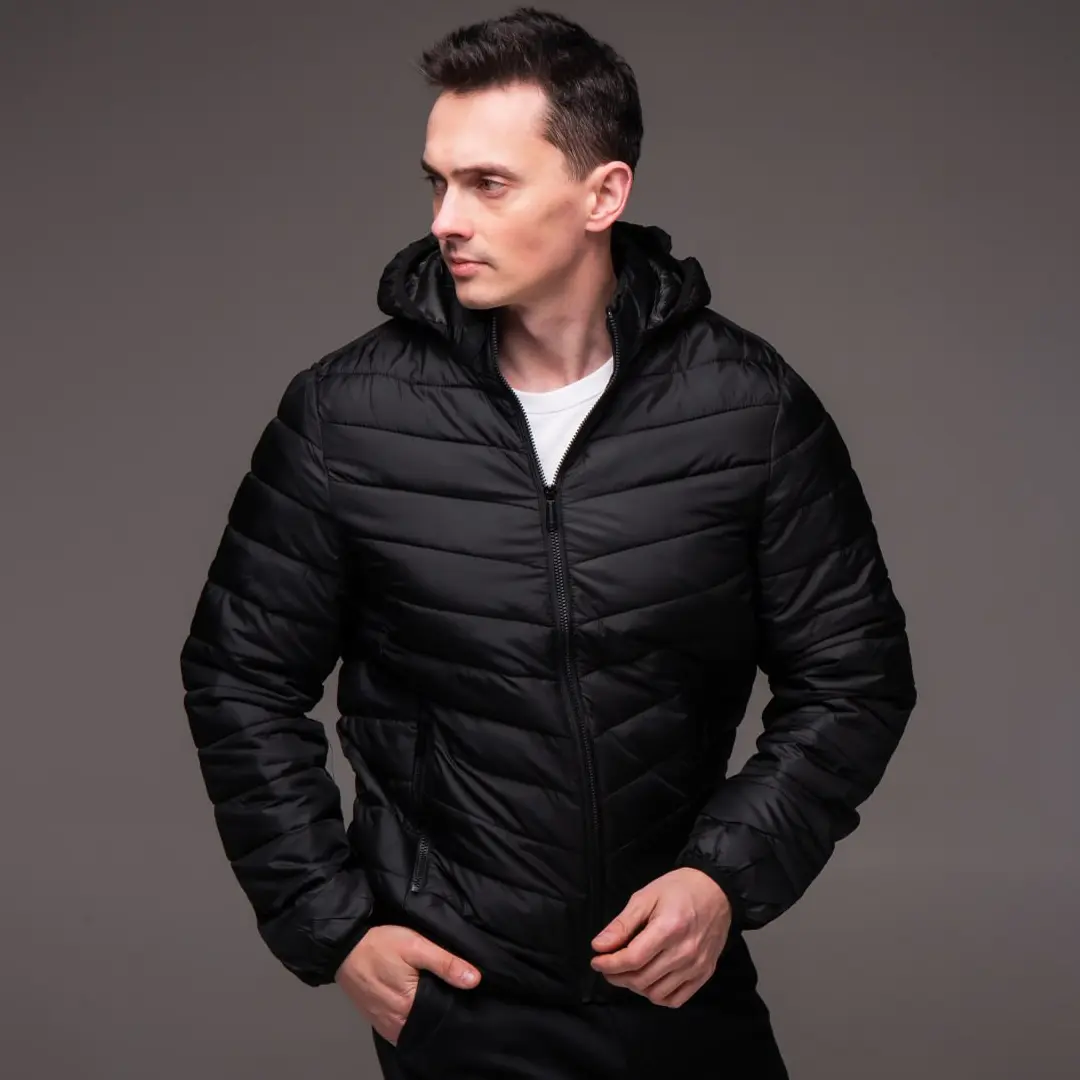 Чоловіча демісезон утеплена куртка Spruce (чорна)