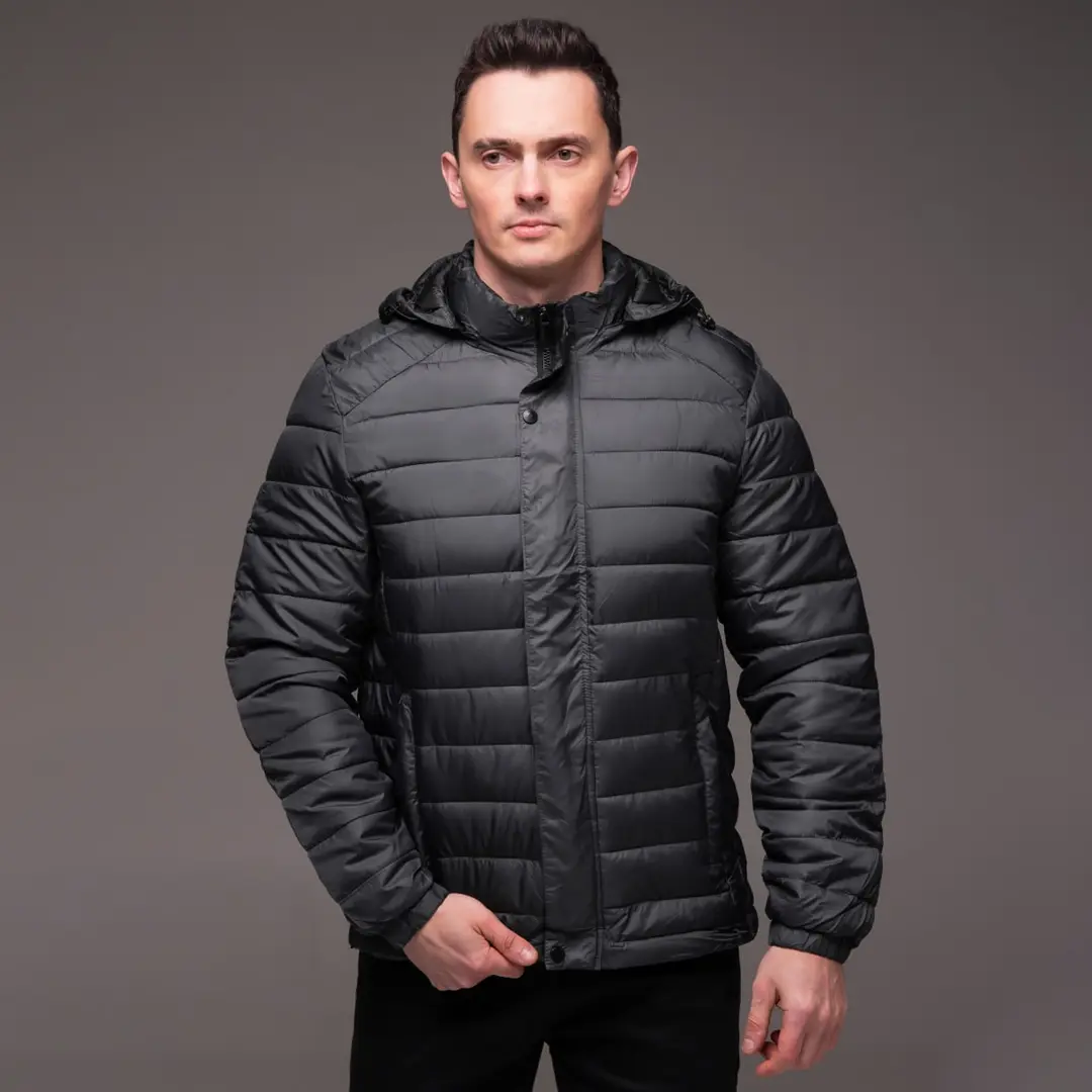 Чоловіча демісезонна куртка Side з планкою (сіра)