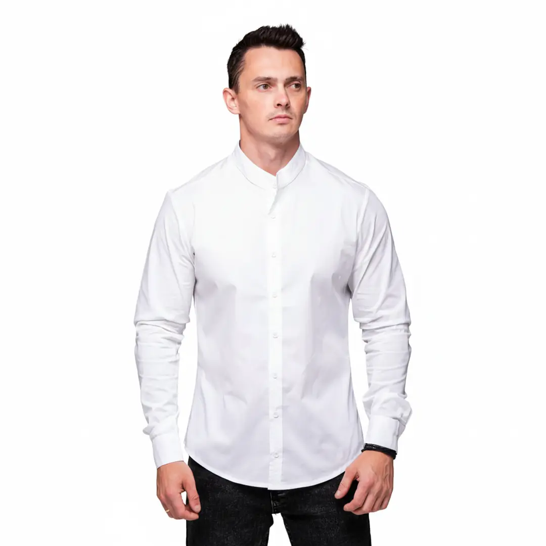 Чоловіча сорочка з довгим рукавом Modern (біла)