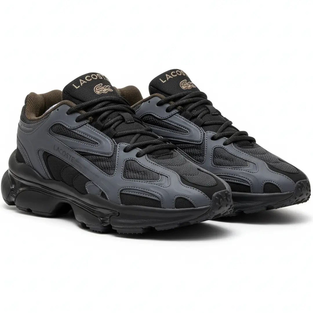 Кросівки Lacoste L K Sneakers (чорно сірі)
