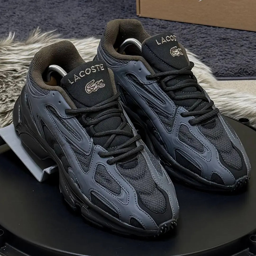 Кросівки Lacoste L K Sneakers (чорно сірі)