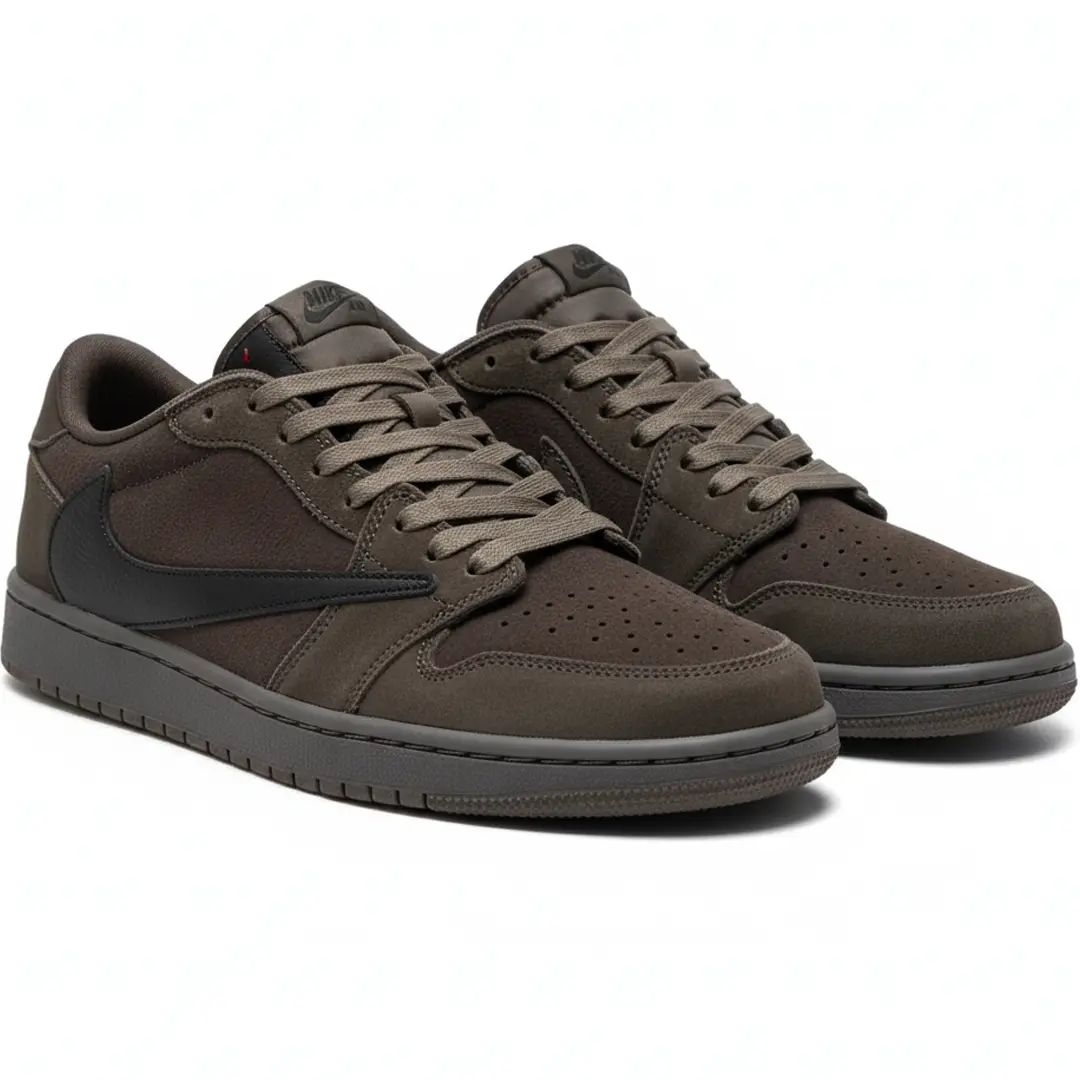 Кросівки Nike Air Jordan low x Travis Scott (chocolate)