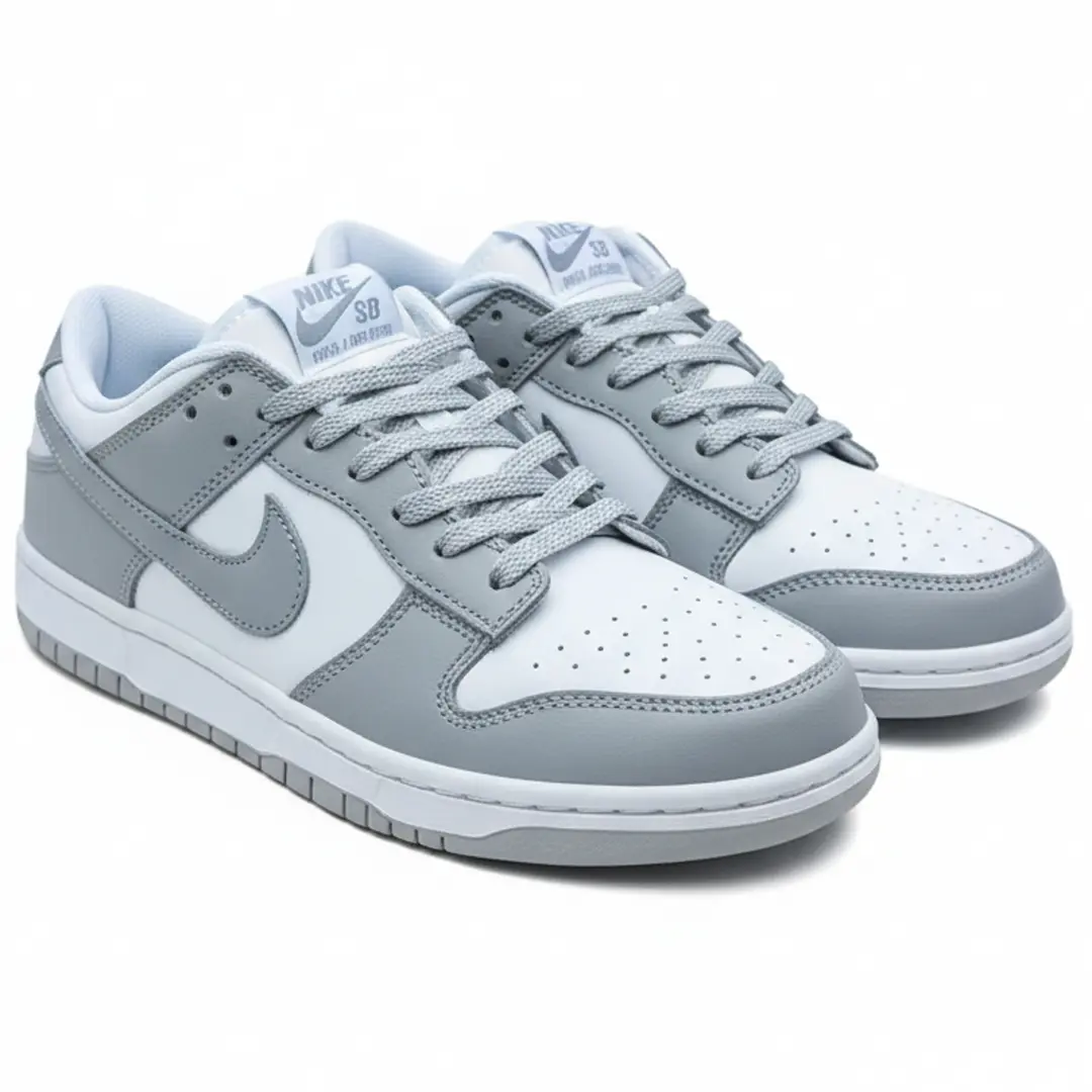 Кросівки Nike Dunk Low Retro (white & grey)