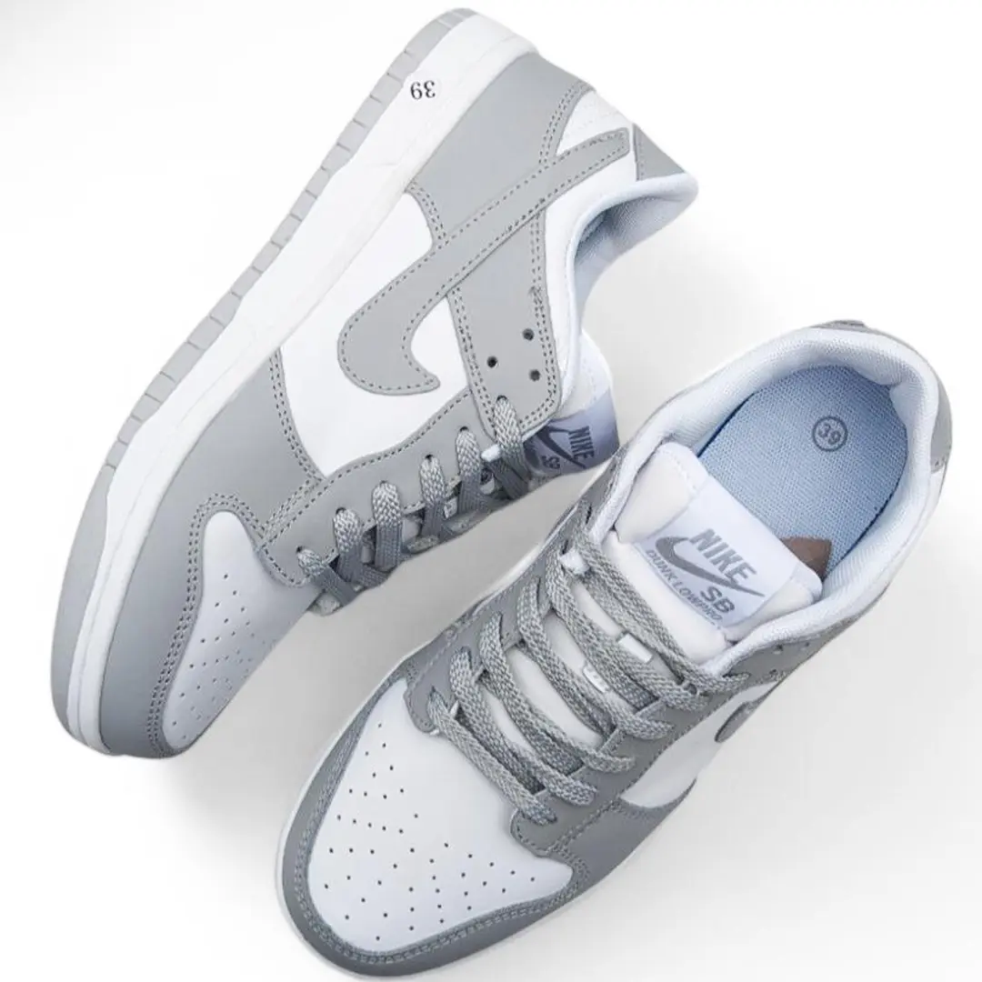 Кросівки Nike Dunk Low Retro (white & grey)