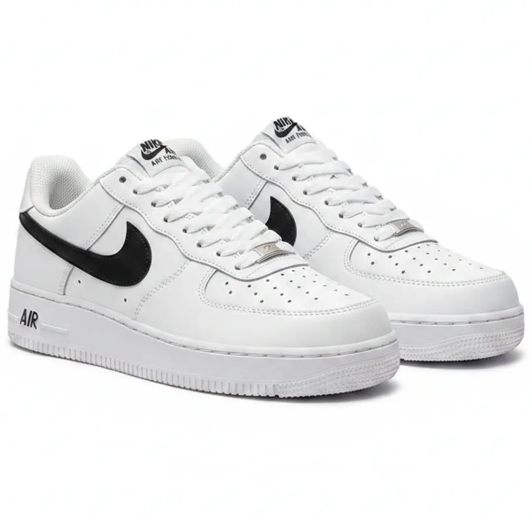Кросівки Nike Air Force (white & black Swoosh)