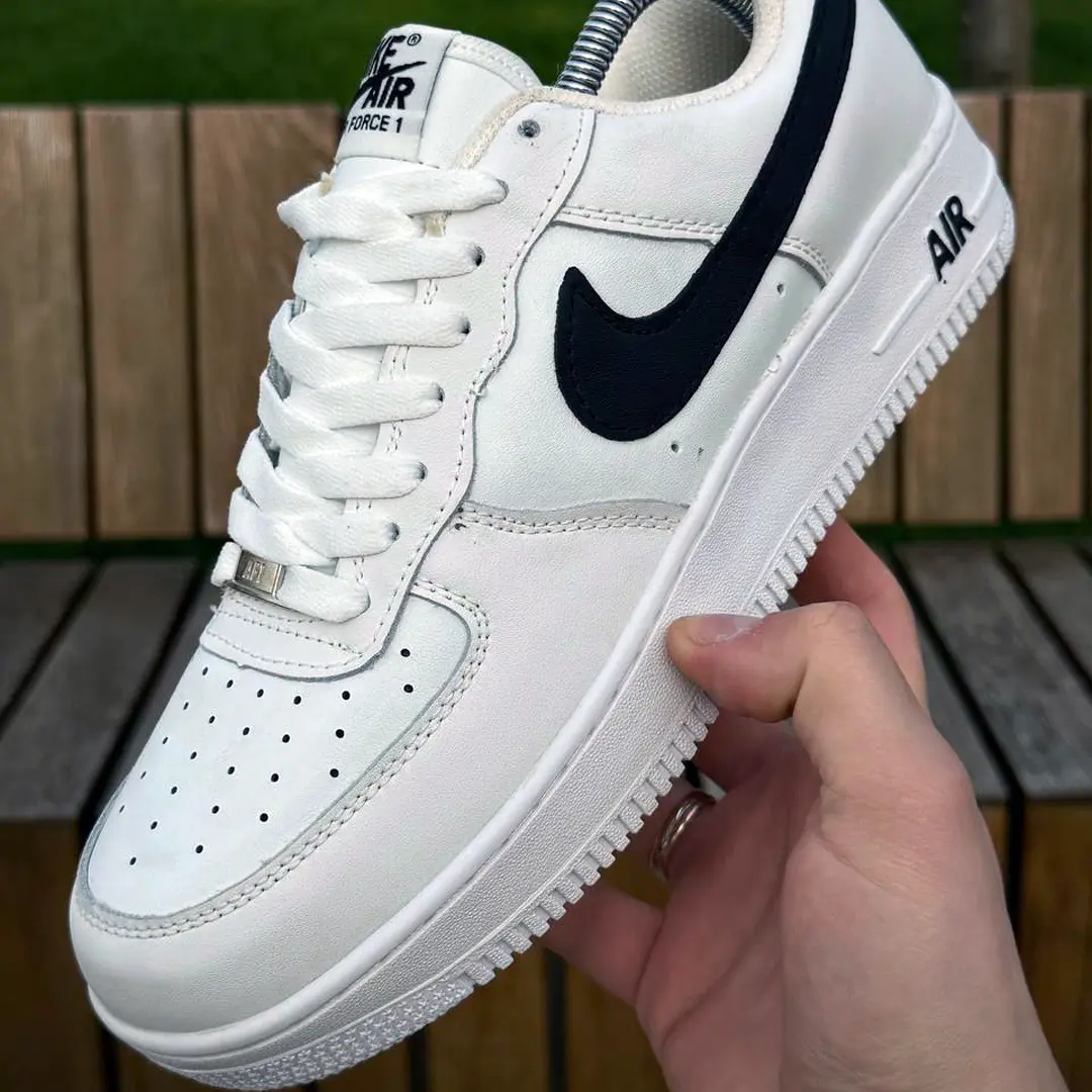 Кросівки Nike Air Force (white & black Swoosh)