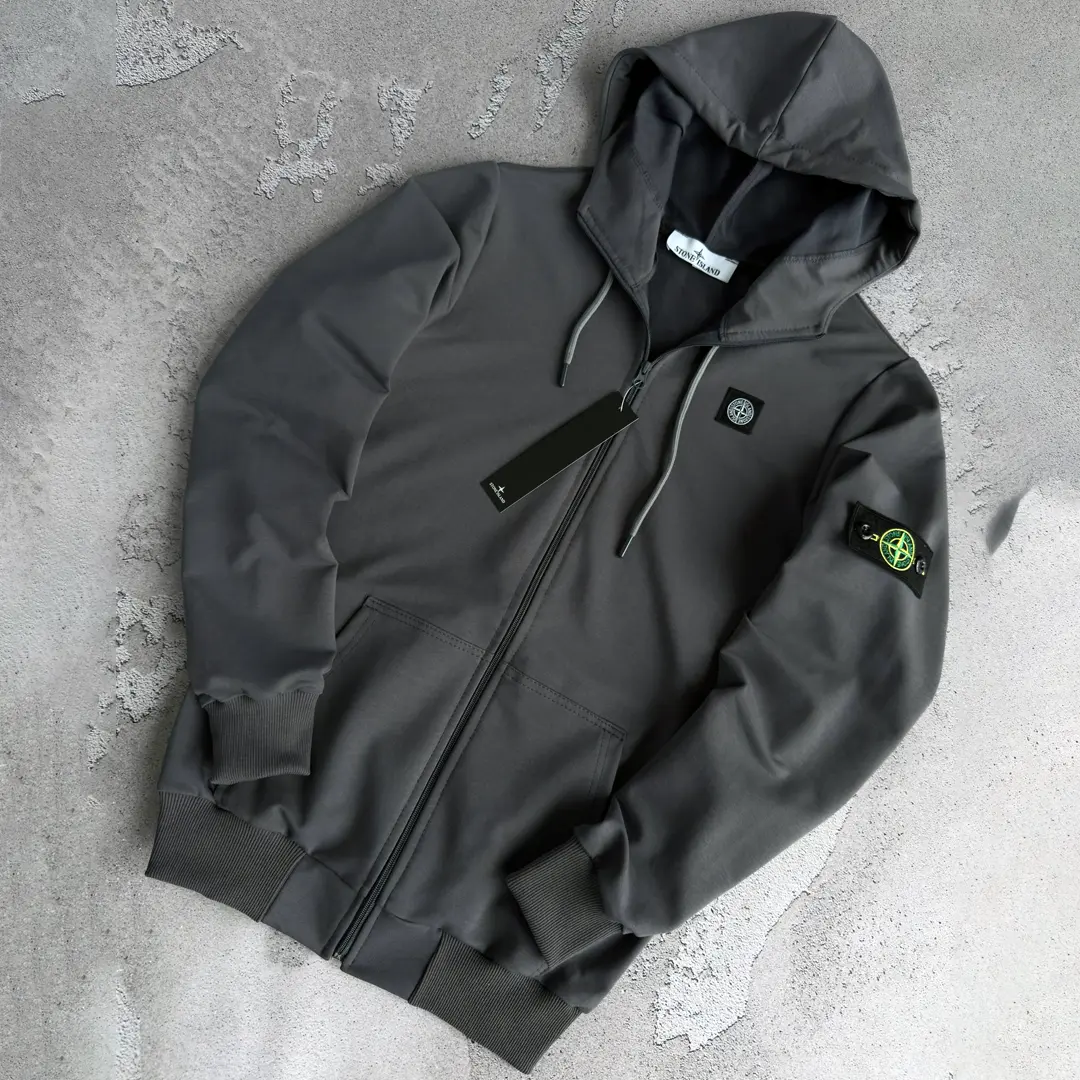 Зіп худі Stone Island (графіт)