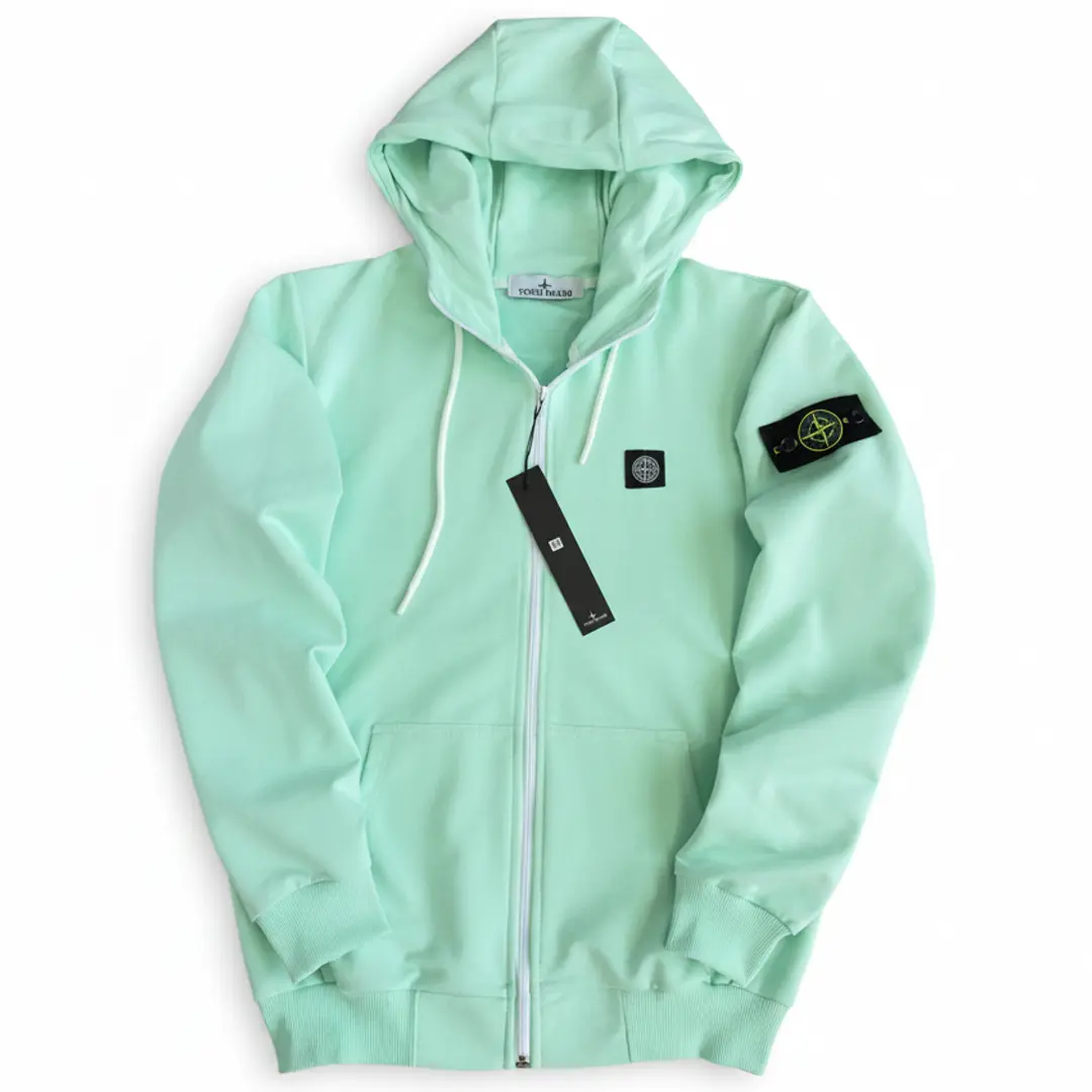 Зіп худі Stone Island (мята)