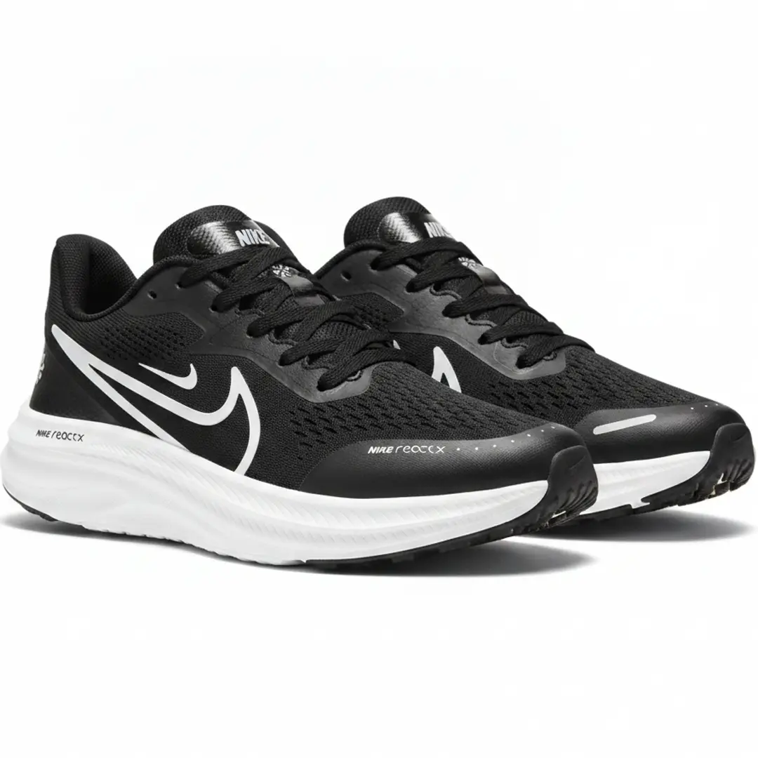Кросівки літні Nike Vomero React X сітка (black & white)