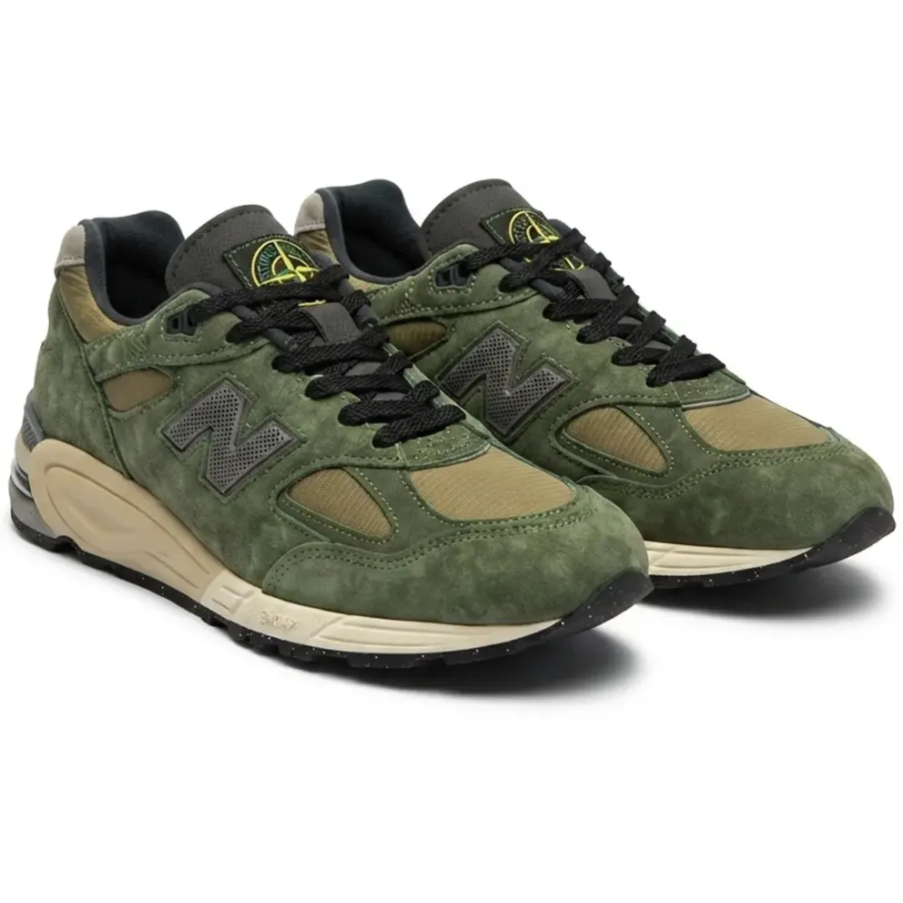 New Balance 574 x Stone Island Legacy Dark Green | Орхідея