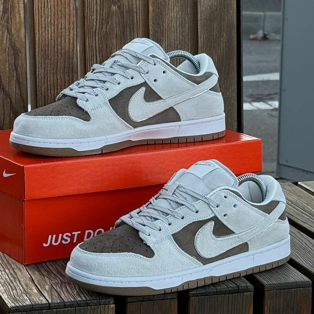 Nike Кросівки Nike SB Dunk Low (сірі / коричневі) Орхідея