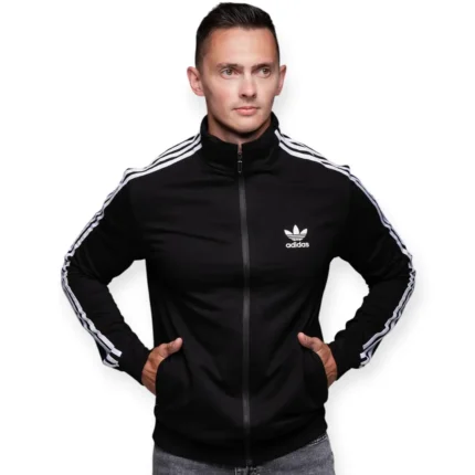 Спортивні кофти Кофта олімпійка Adidas (чорна) Орхідея